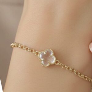 Pulseira Trevo Cristal