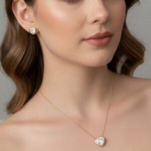 Conjunto cristal Coração